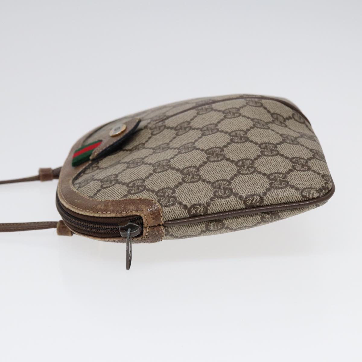 Gucci Leather Canvas Shoulder Bag