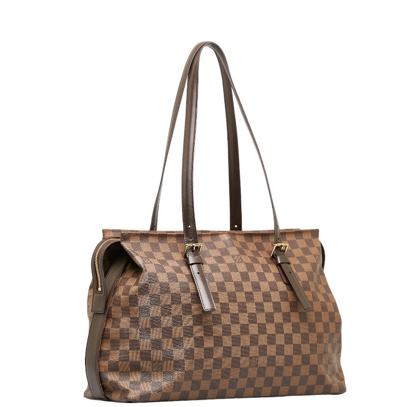 Louis Vuitton Damiere Chelsea Toast Bag Brown PVC Leather Ladies Louis Vuitton