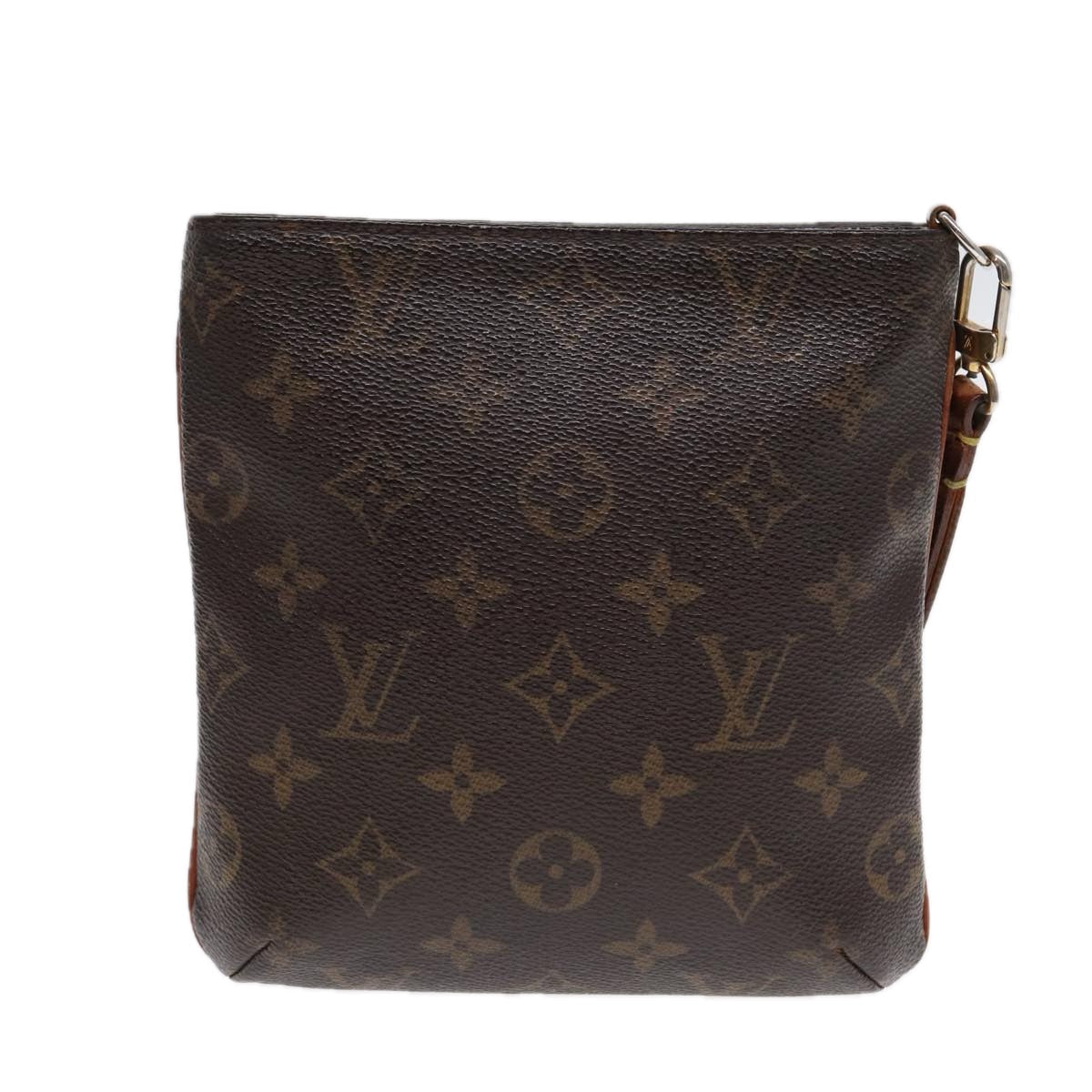 LOUIS VUITTON Monogram Partition Pouch LV Auth Clutch