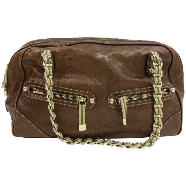 Gucci Chain Leather Shoulder Bag
