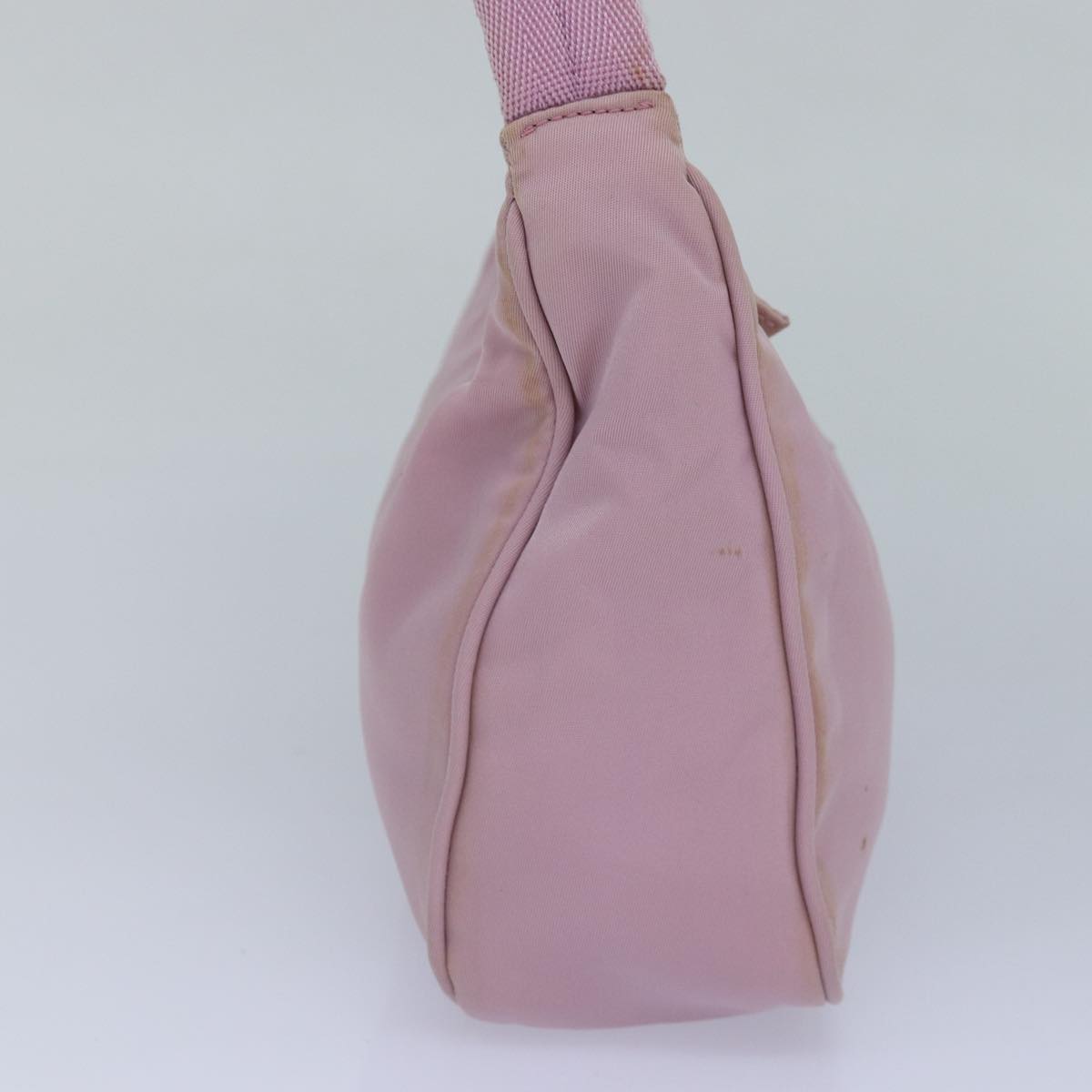 PRADA Hand Bag Nylon Pink Silver Auth