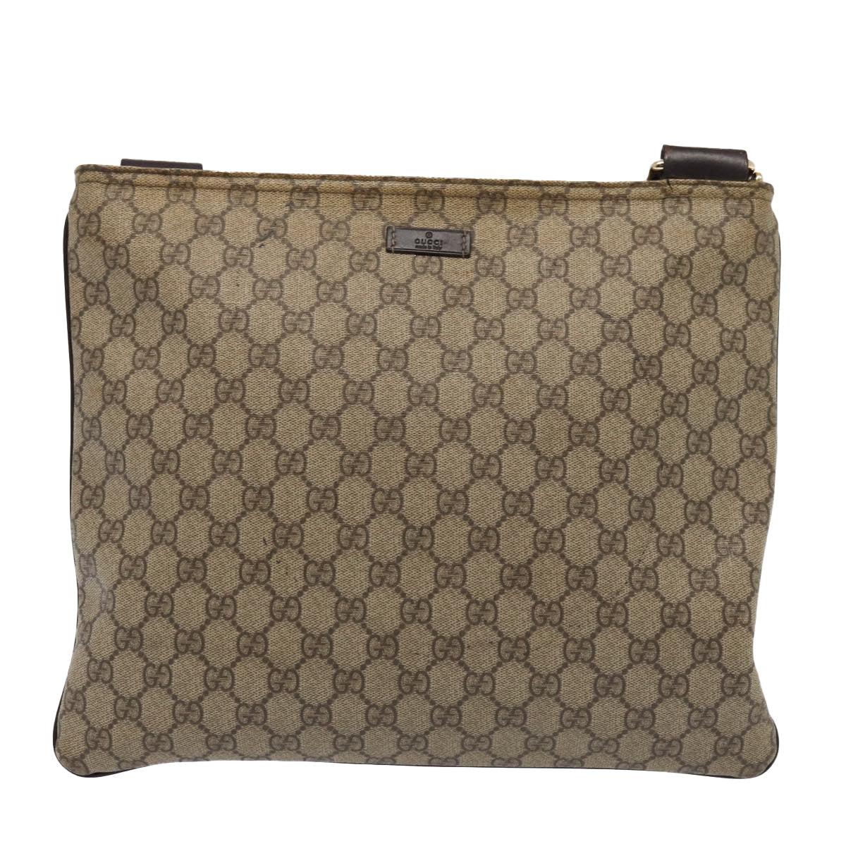 Gucci Leather Canvas Shoulder Bag