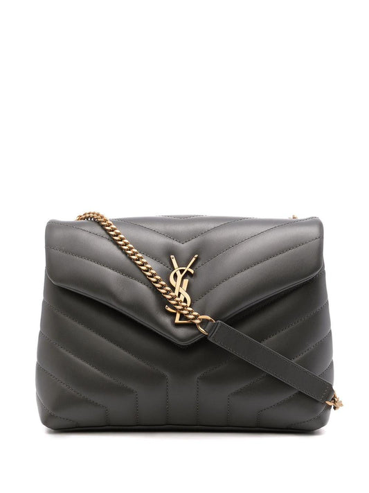 Luxury Saint Laurent Trending 2026 Women's Ysl Bo Mng Loulou S in Storm/Storm | 494699DV7271112