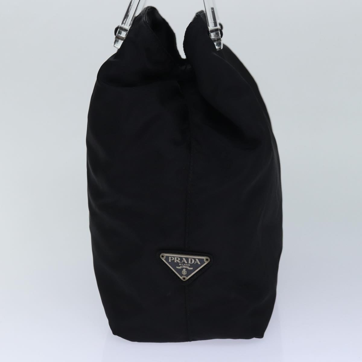 PRADA Hand Bag Nylon Black Auth