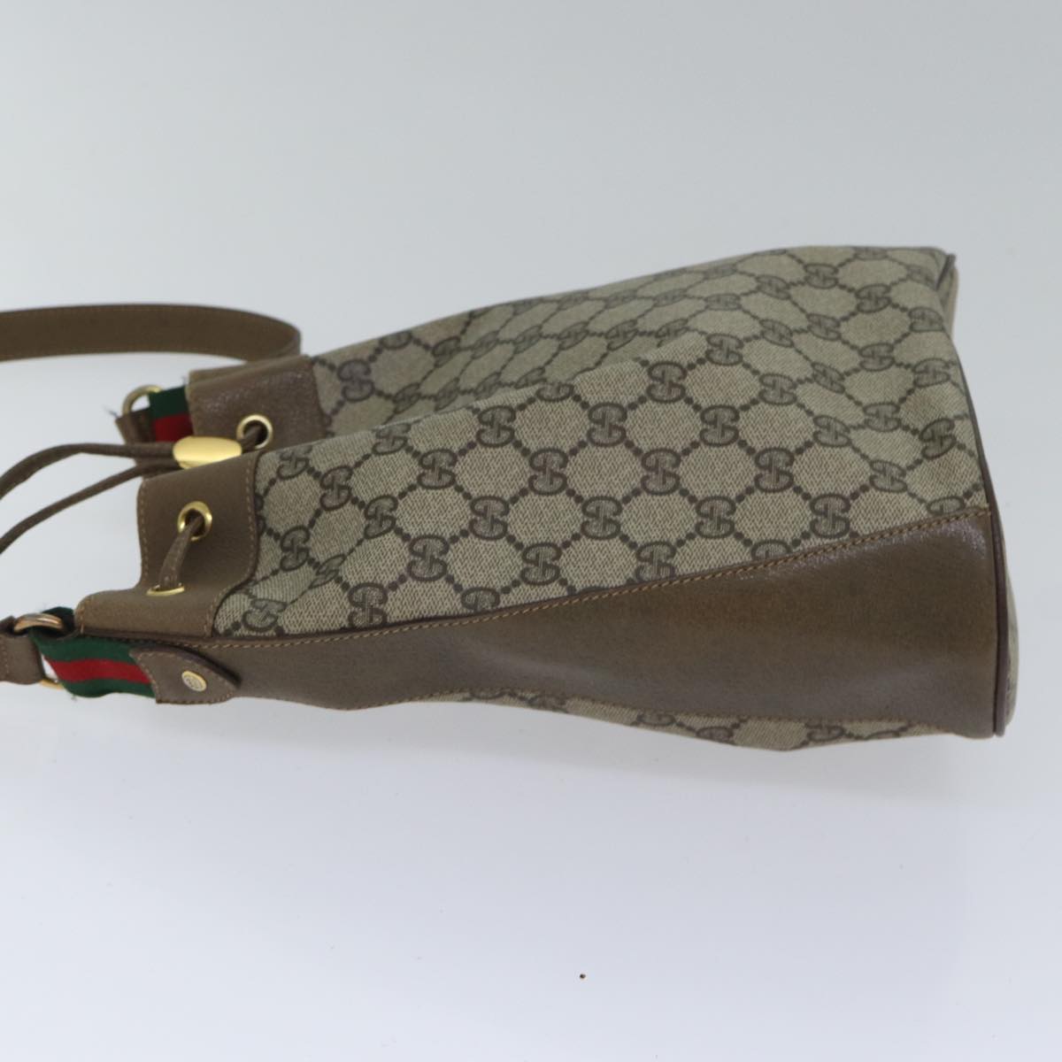 Gucci Leather Canvas Shoulder Bag