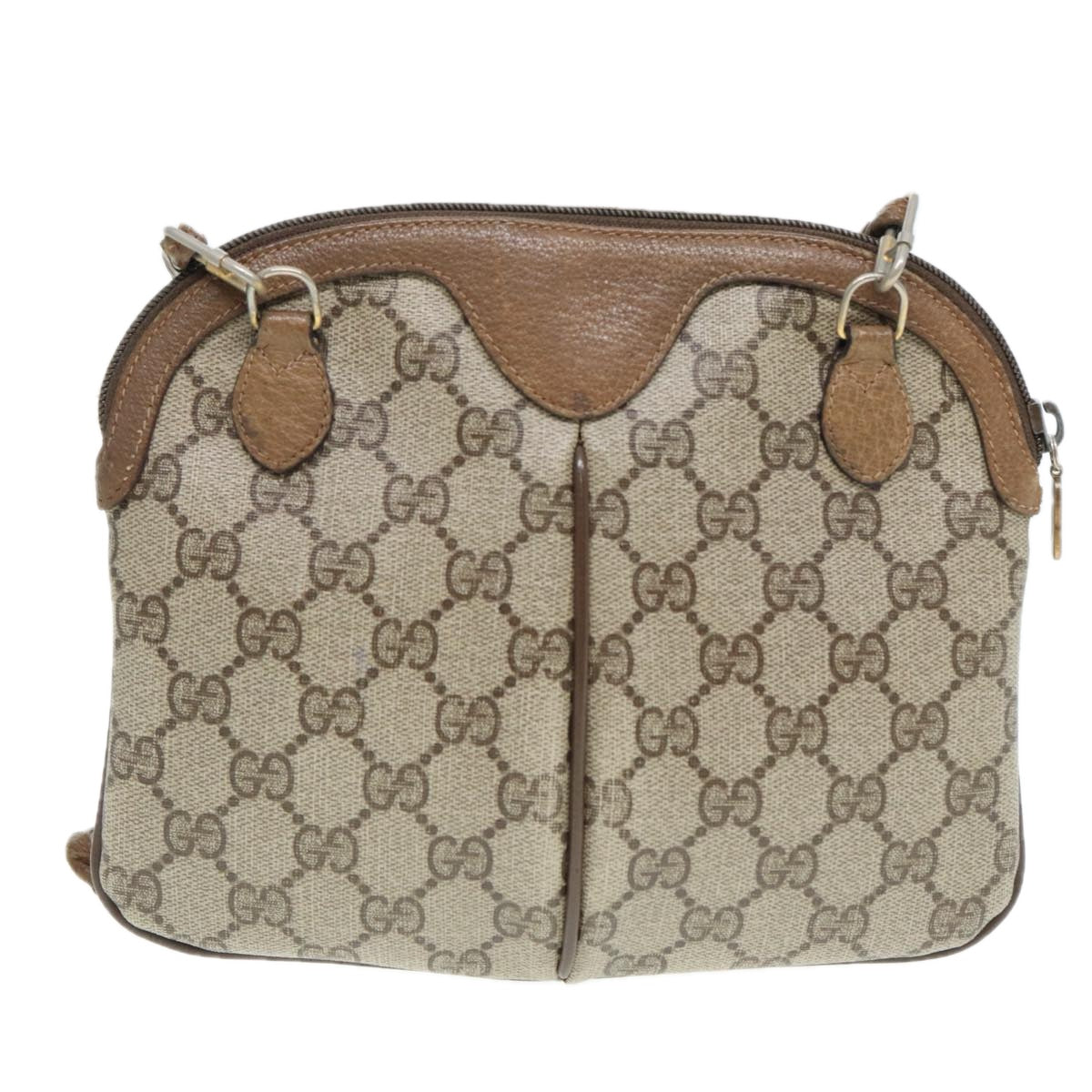 Gucci Leather Canvas Shoulder Bag