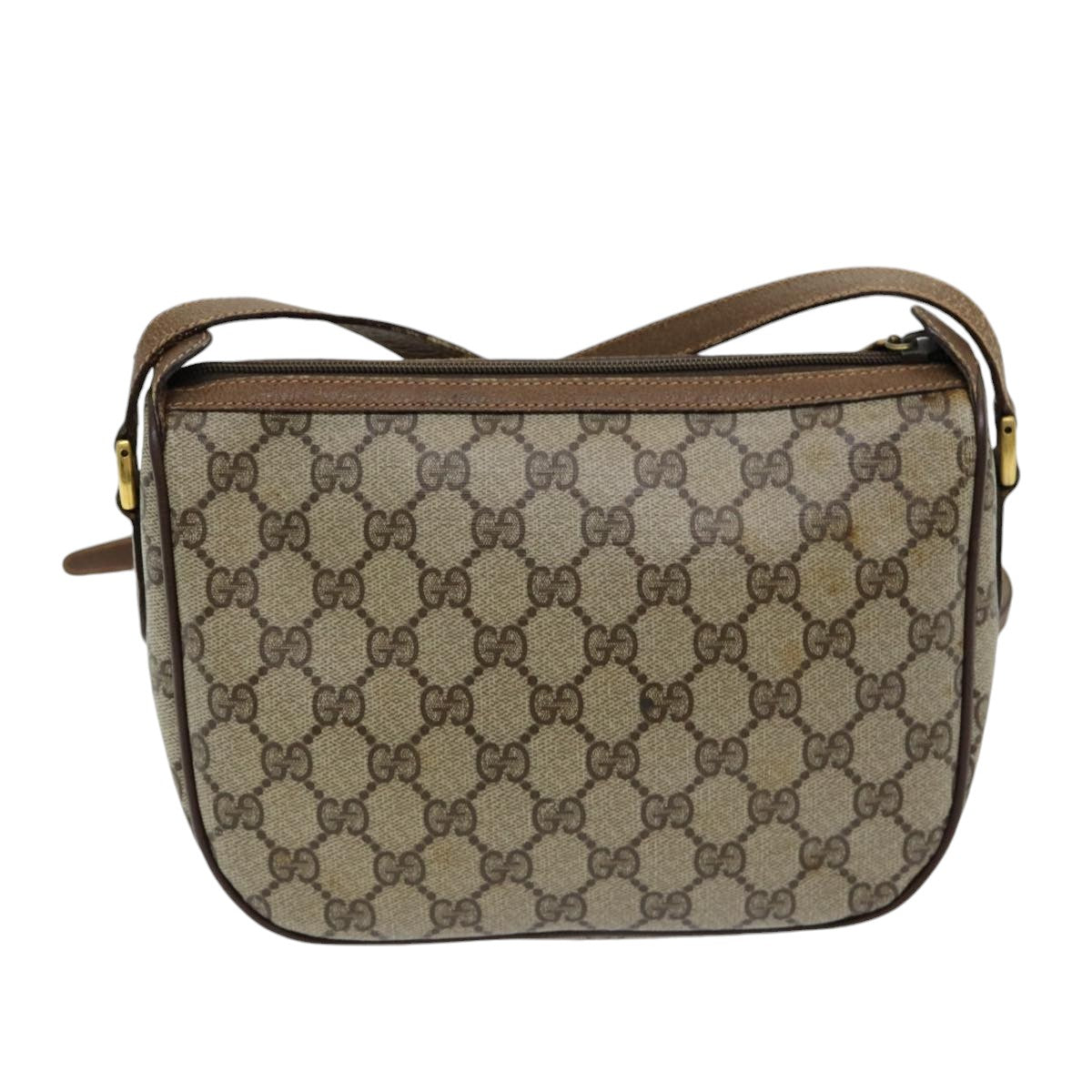 Gucci Leather Canvas Shoulder Bag
