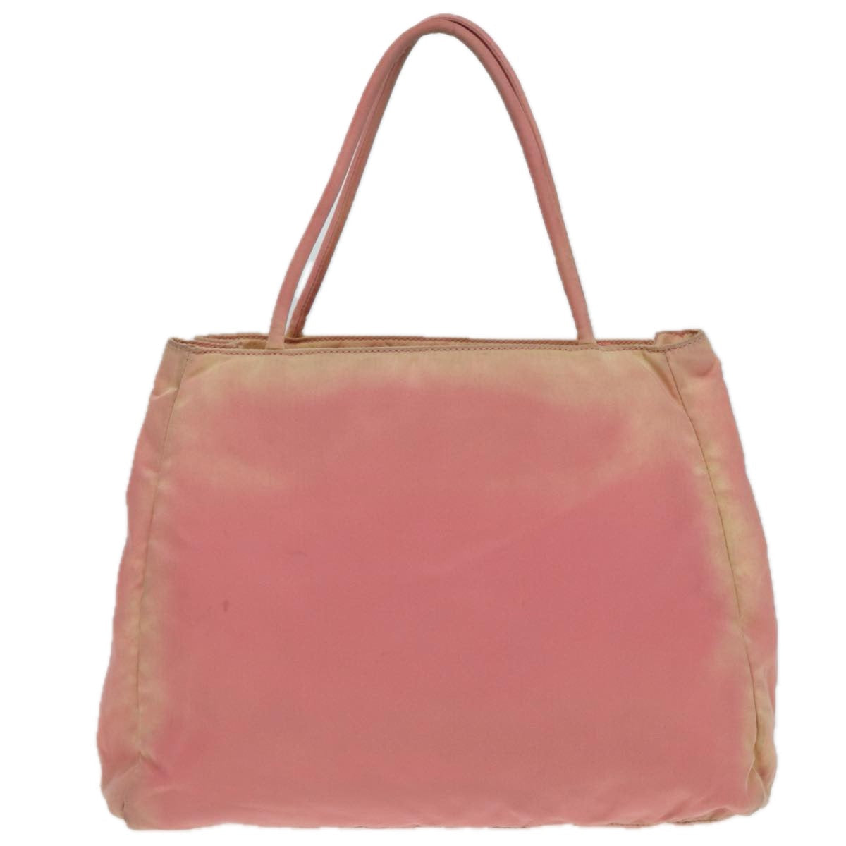 PRADA Hand Bag Nylon Pink Silver Auth