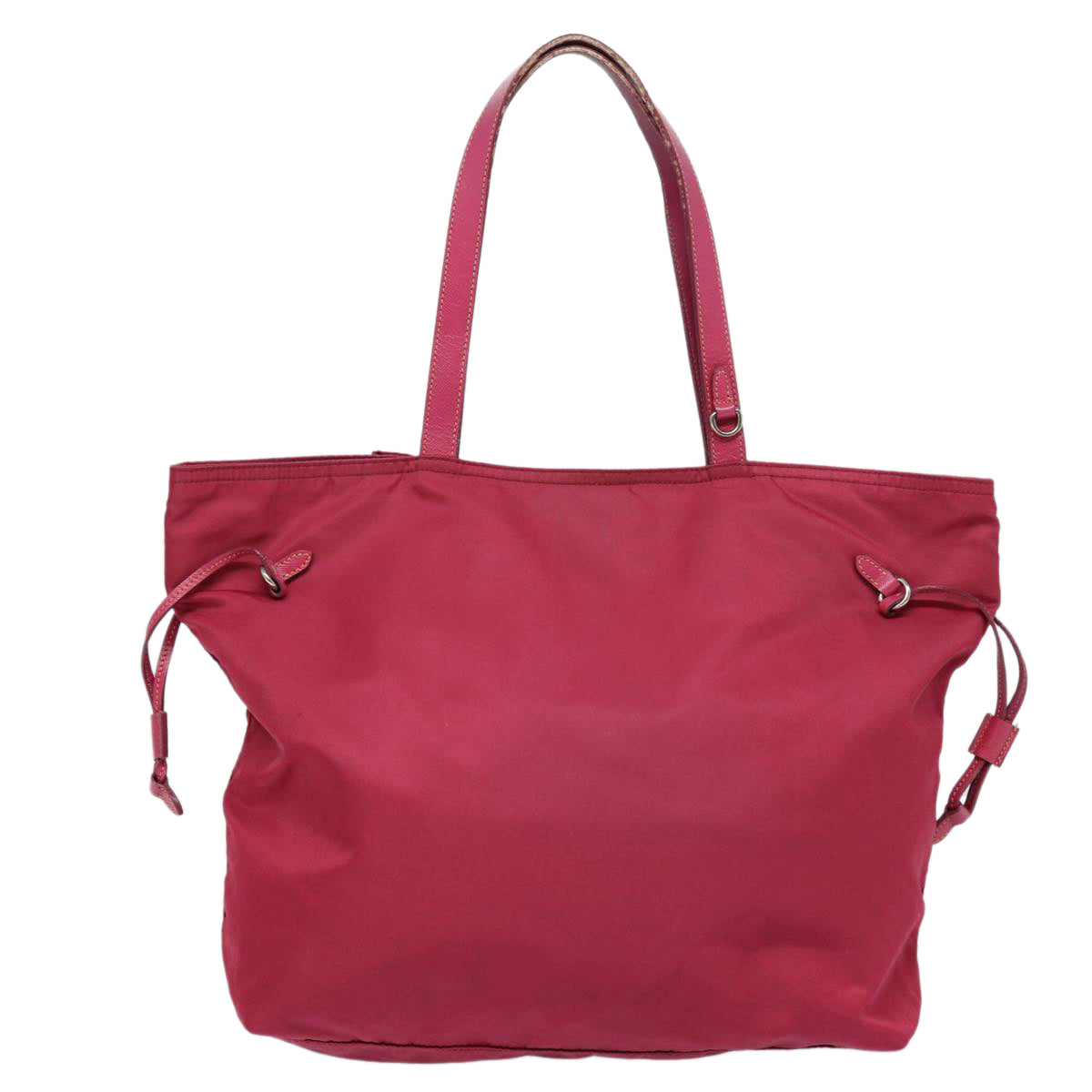 PRADA Tote Bag Nylon Pink Auth
