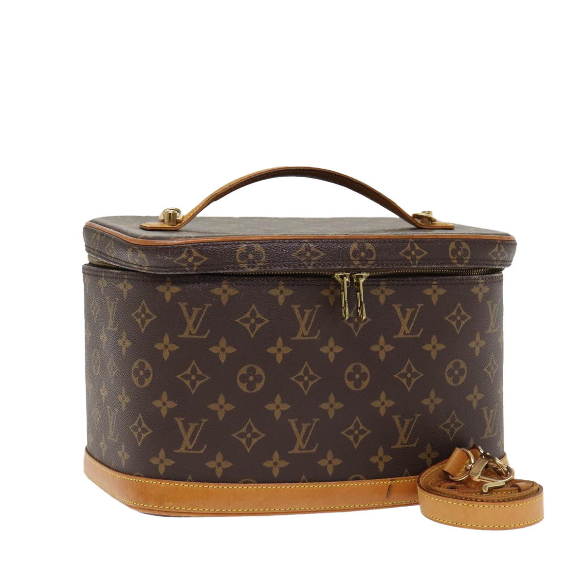 LOUIS VUITTON Monogram Nice Hand Bag LV Auth