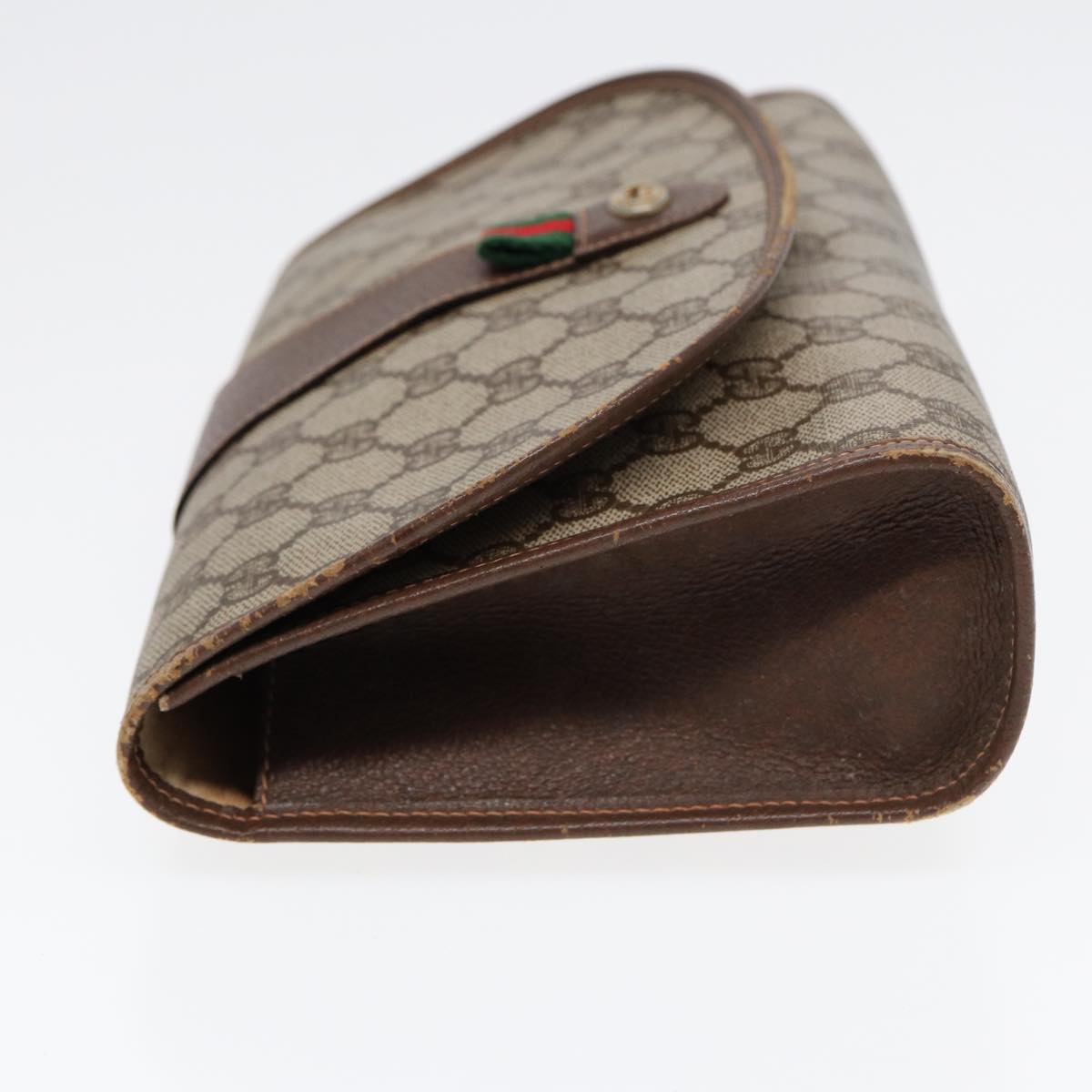 Gucci Leather Canvas Clutch