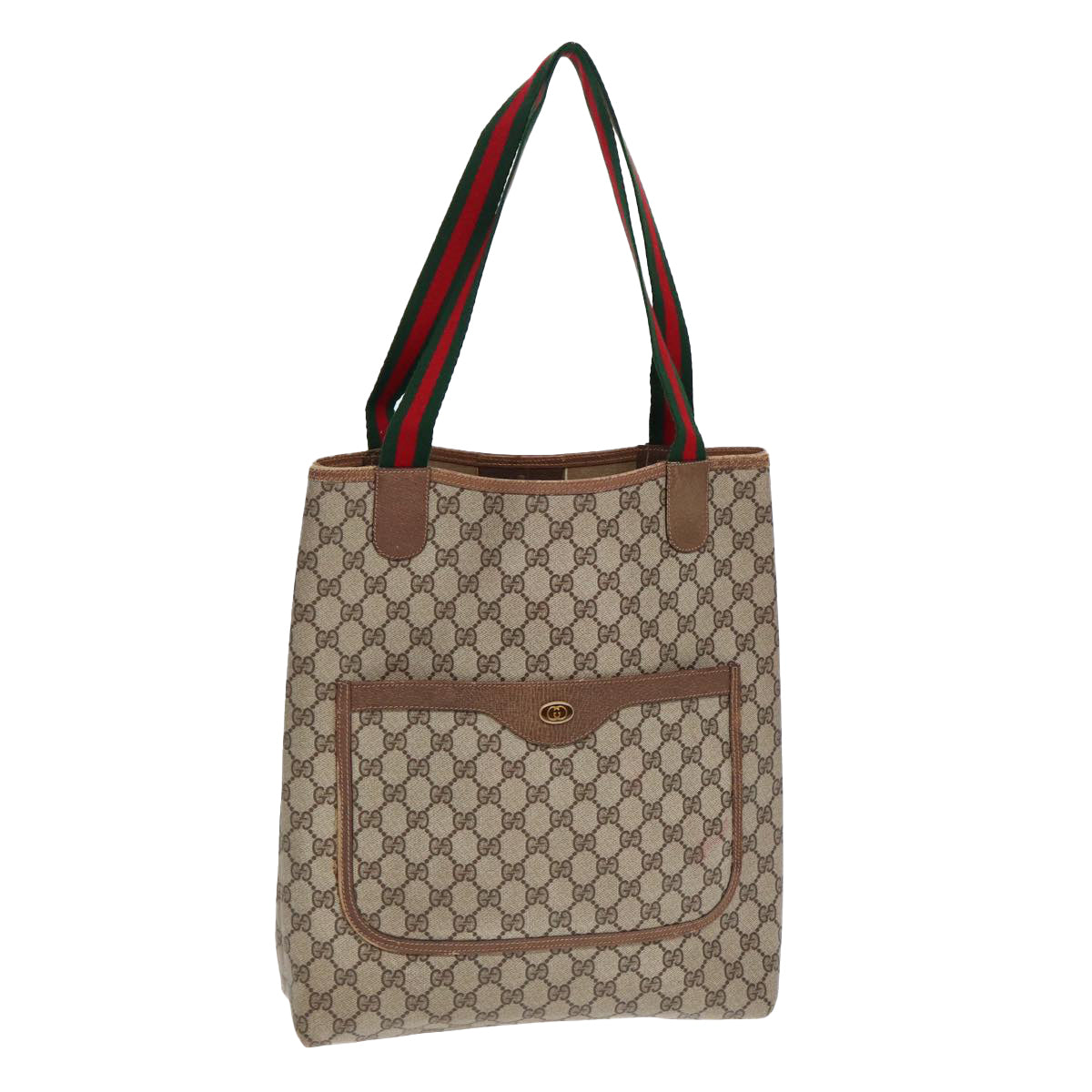 Gucci Leather Canvas Tote