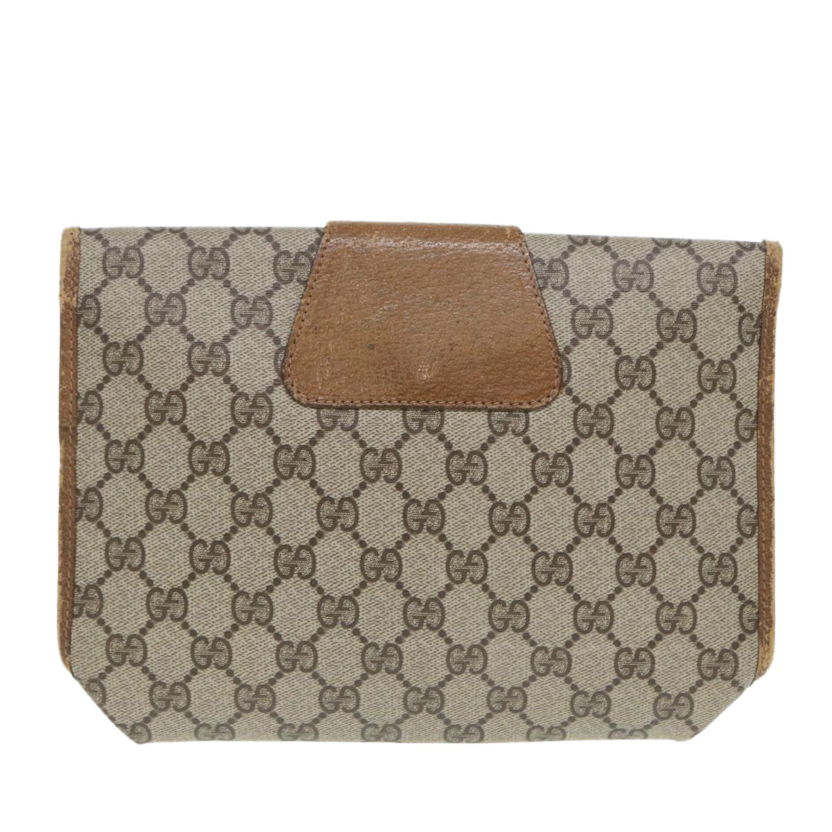 Gucci Leather Canvas Clutch