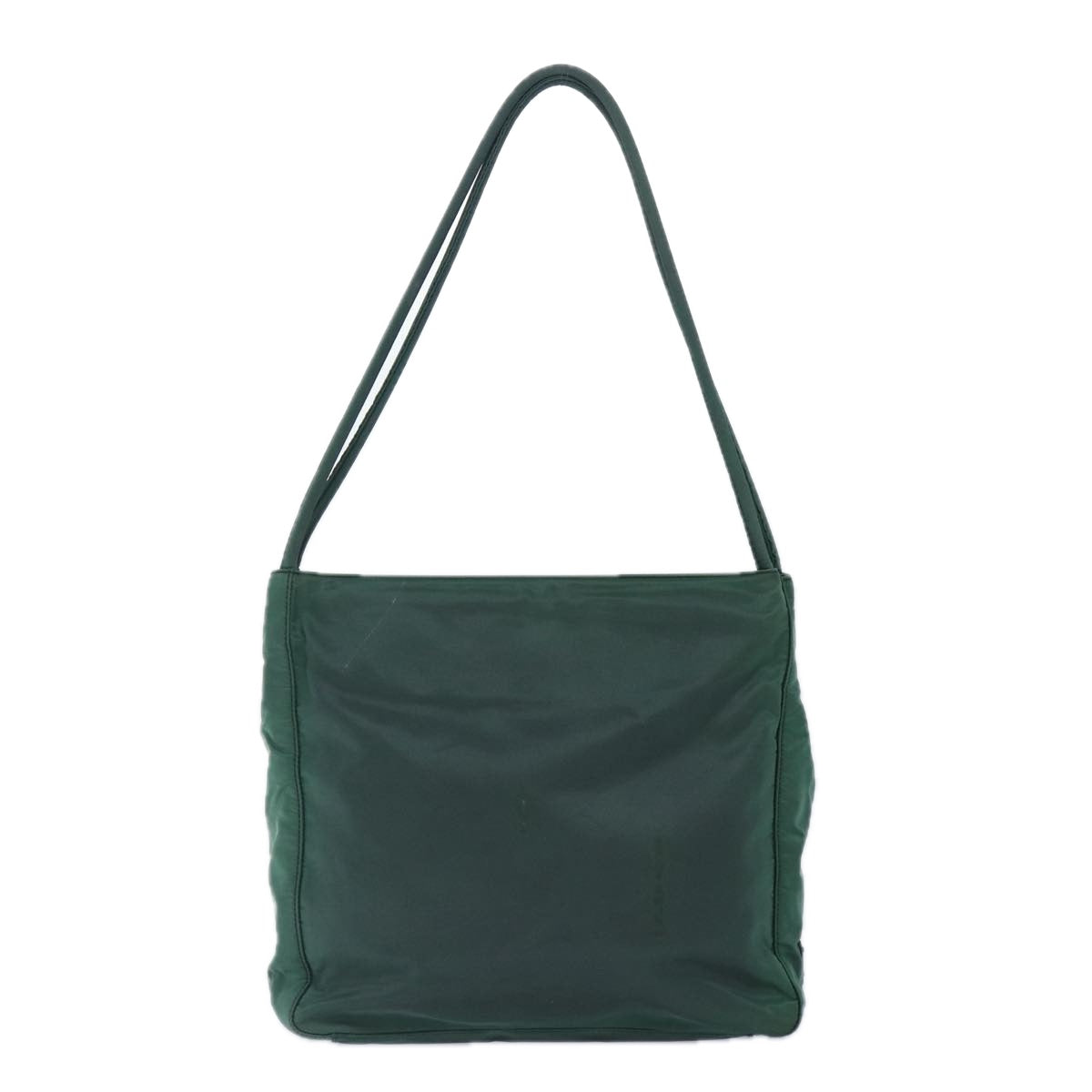 PRADA Tote Bag Nylon Green Silver Auth