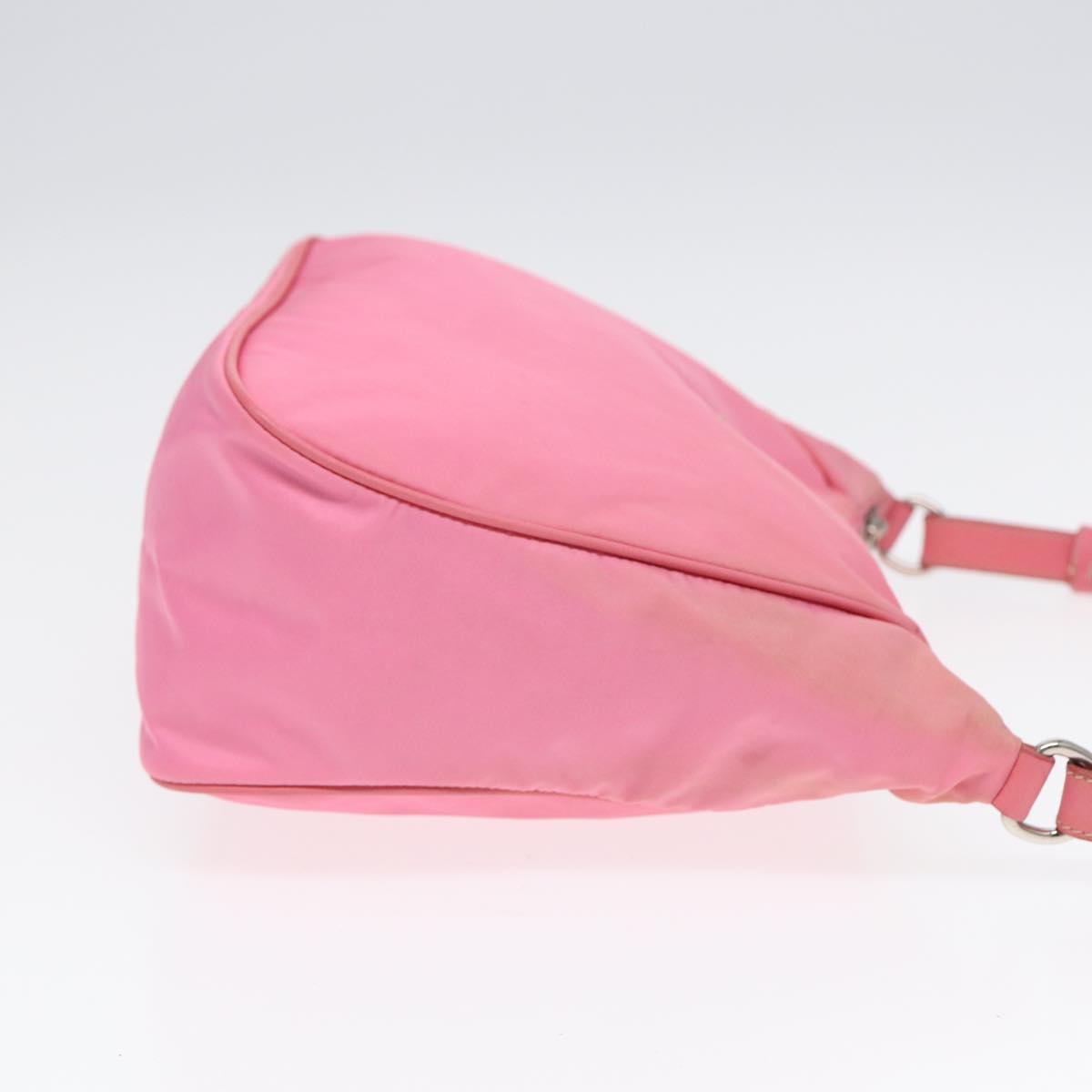 PRADA Shoulder Bag Nylon Pink Silver Auth