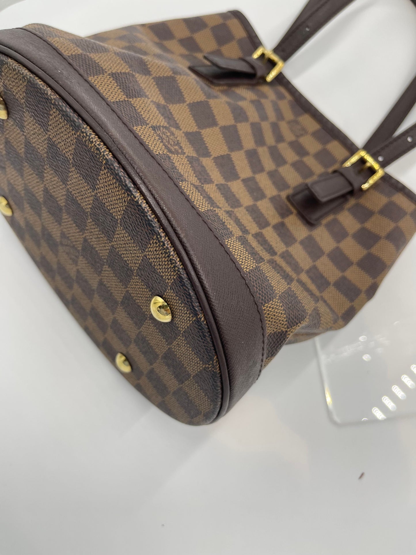 Louis Vuitton Damier Ebene Marais - Brown Bucket Bags, Handbags AG458O