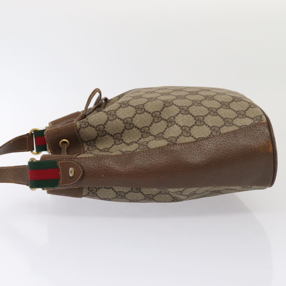Gucci Leather Canvas Shoulder Bag