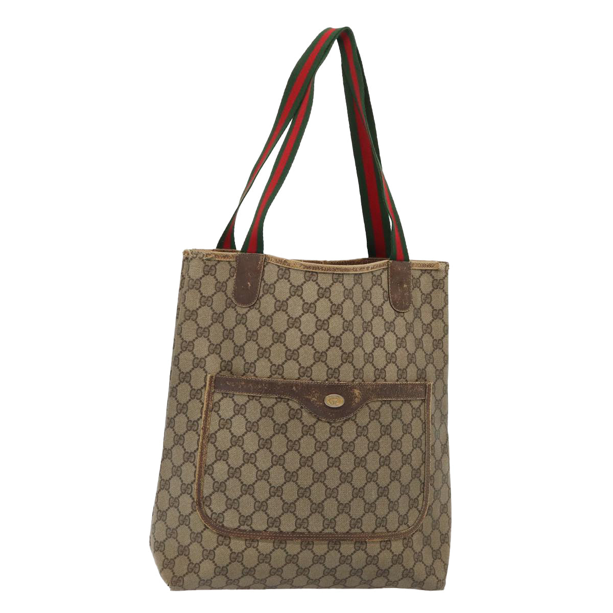 Gucci Leather Canvas Tote