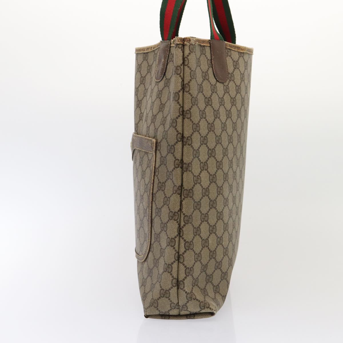 Gucci Leather Canvas Tote