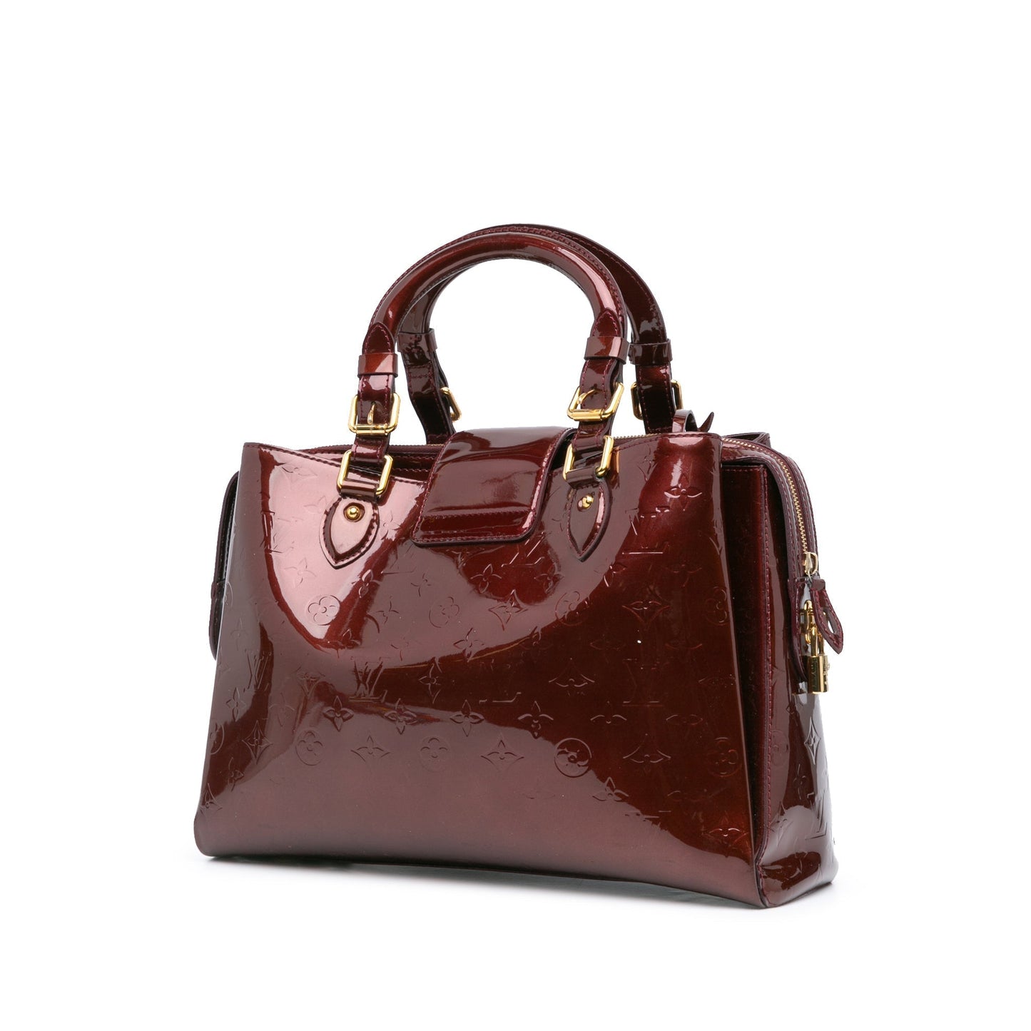 Red Louis Vuitton Monogram Vernis Melrose Avenue Handbag