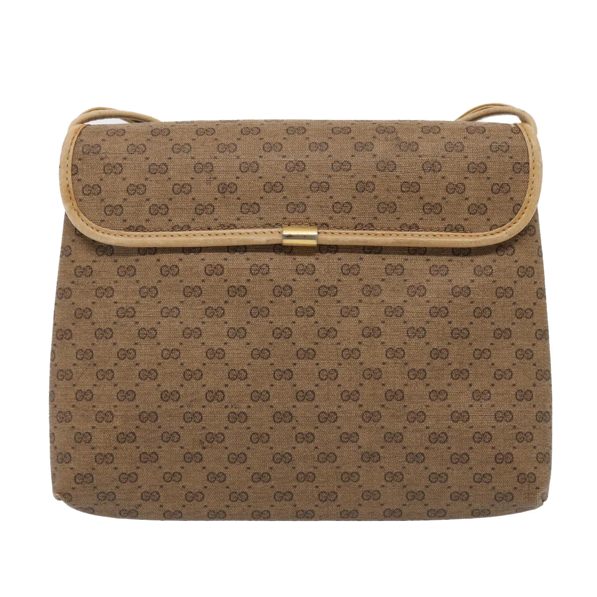 Gucci Leather Canvas Shoulder Bag