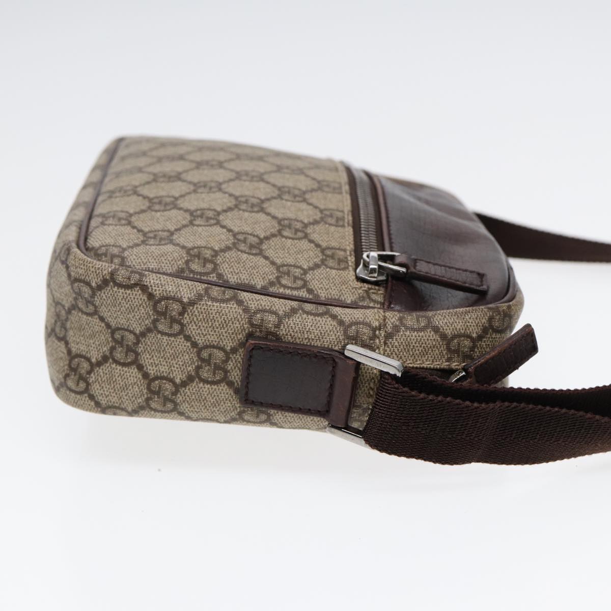 Gucci Leather Canvas Shoulder Bag