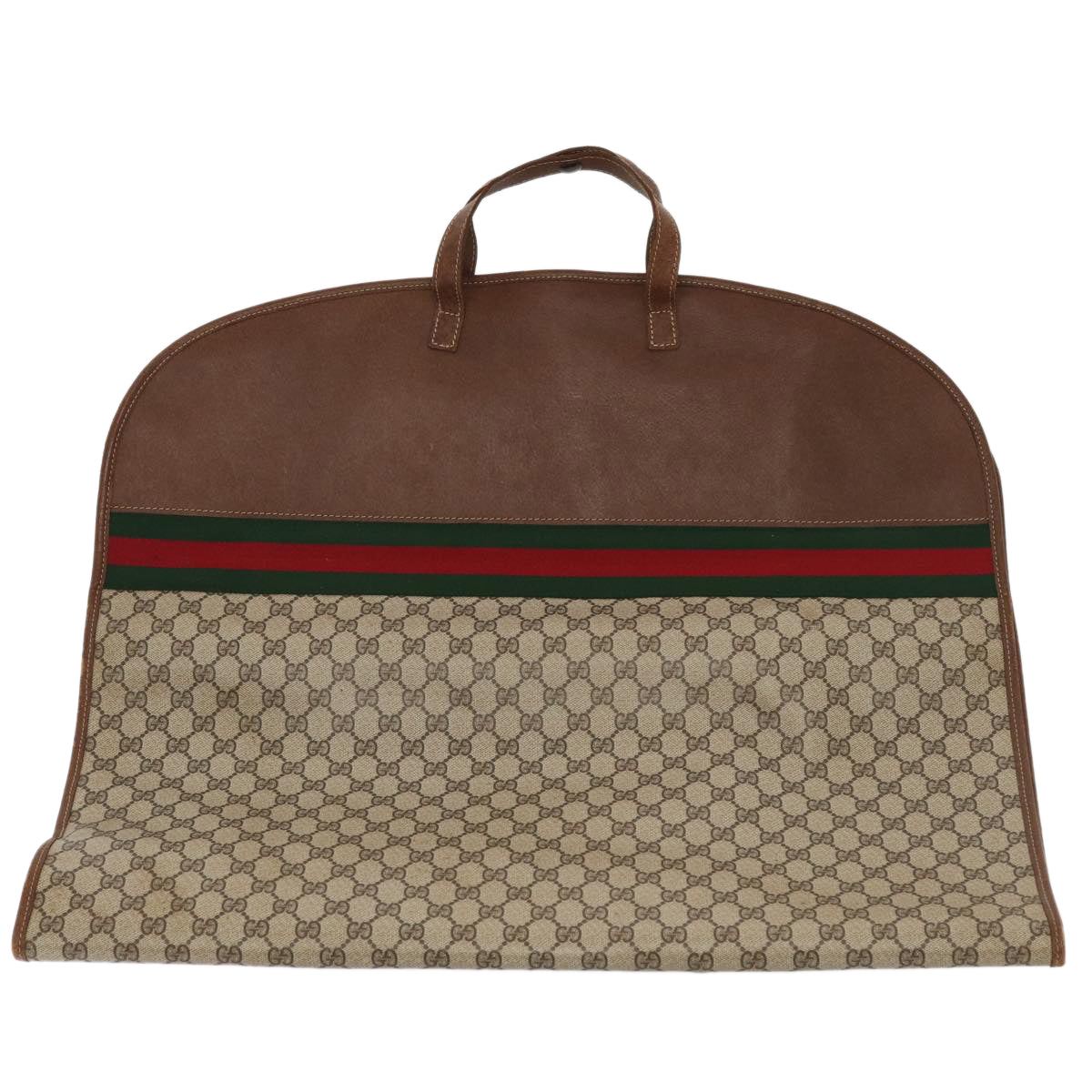 Gucci Leather Canvas Handbag