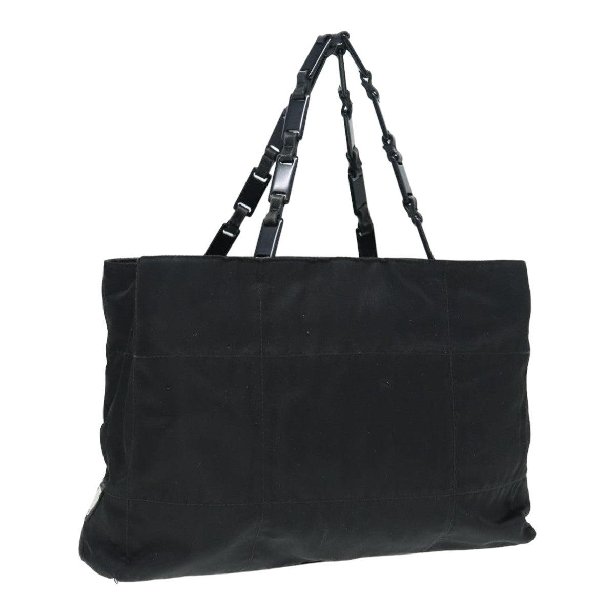 PRADA Hand Bag Nylon Black Auth