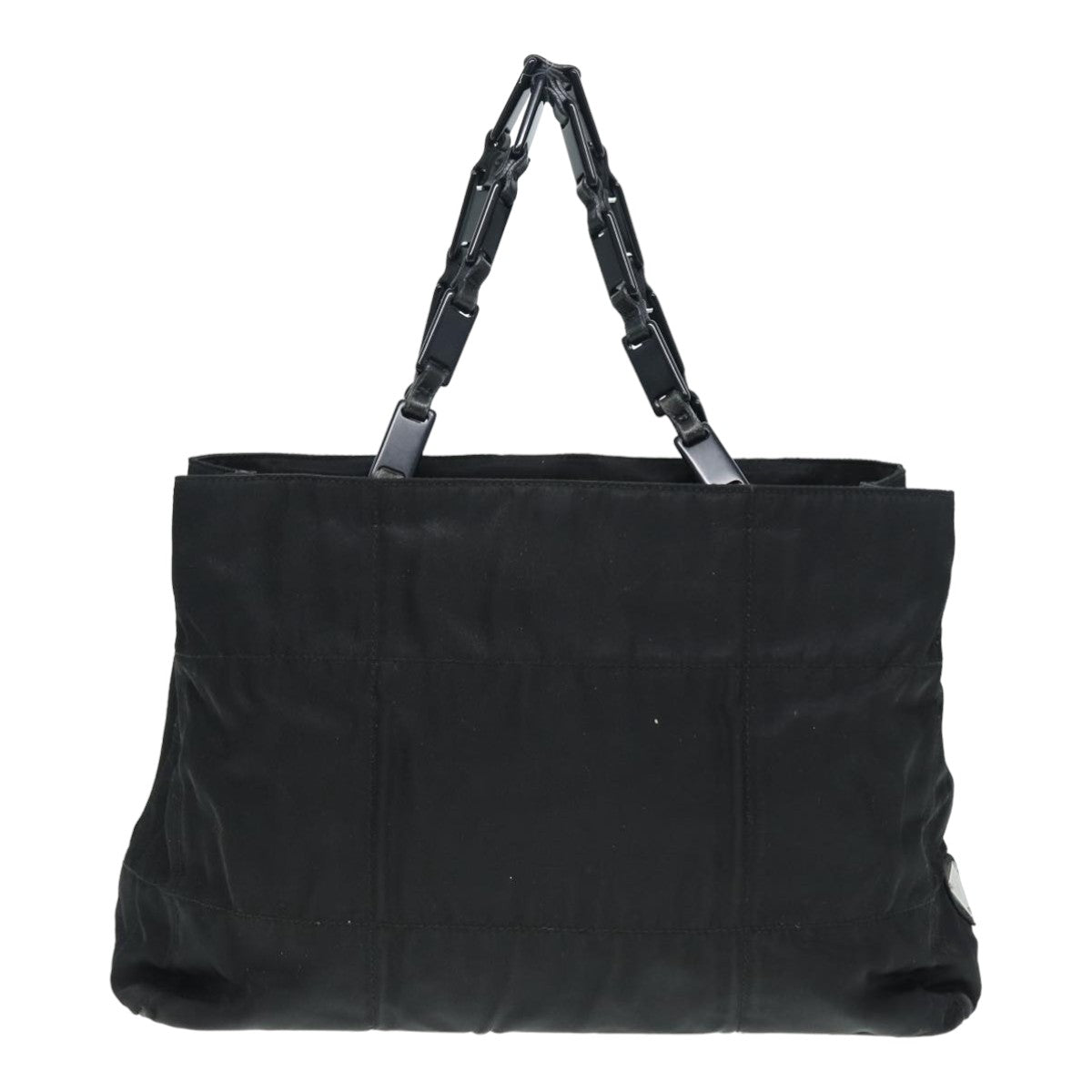 PRADA Hand Bag Nylon Black Auth