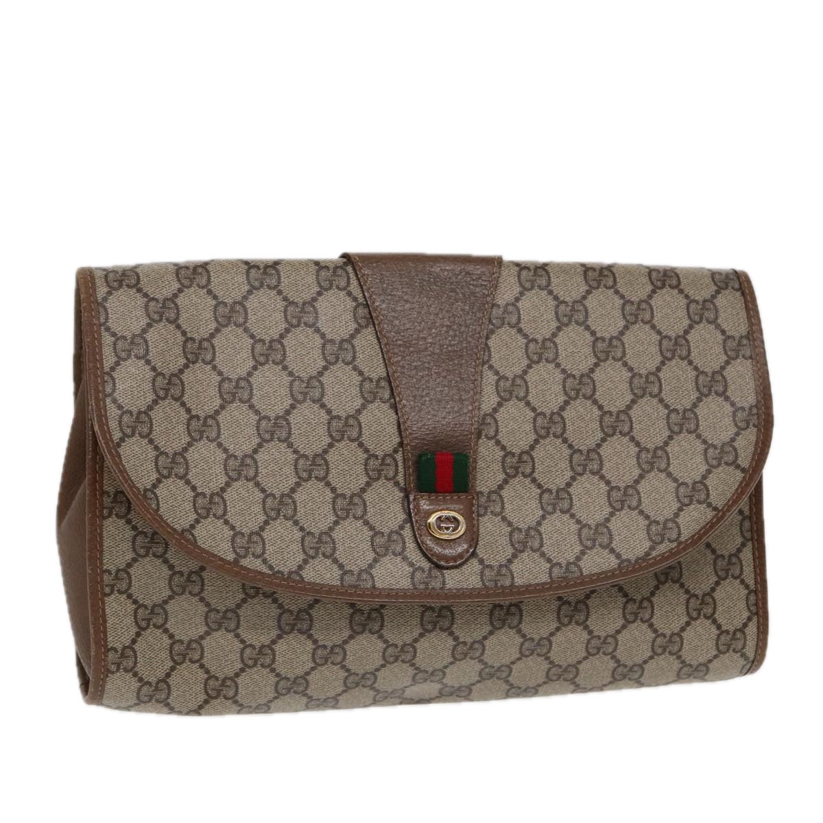 Gucci Leather Canvas Clutch