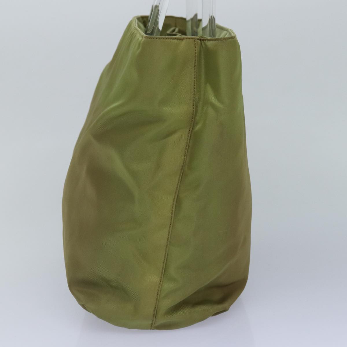 PRADA Hand Bag Nylon Khaki Auth