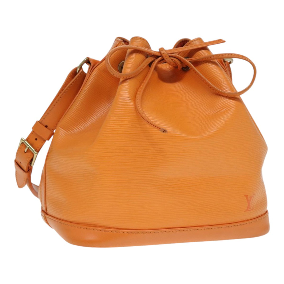 LOUIS VUITTON Epi Petit Noe Shoulder Bag Orange Mandarin M5901H LV Auth