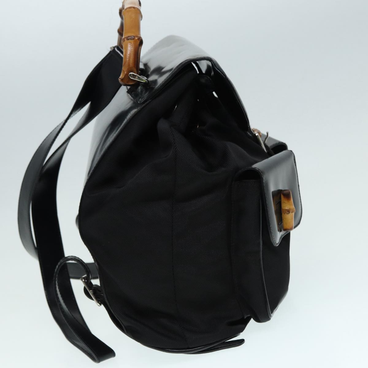 Gucci Leather Canvas Backpack