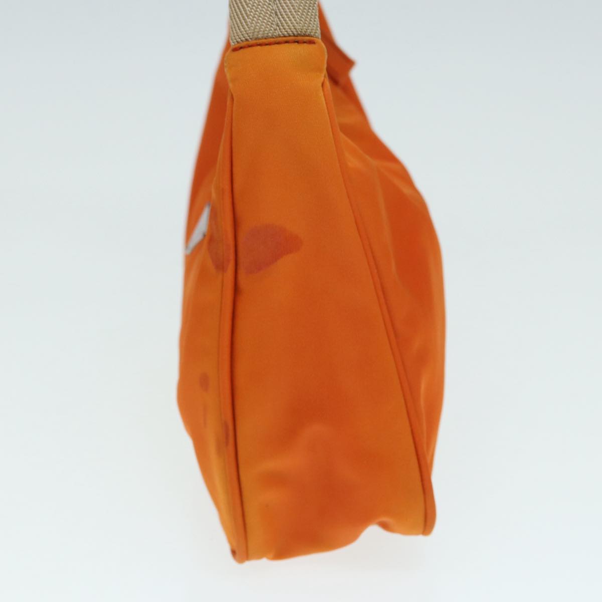 PRADA Hand Bag Nylon Orange Auth