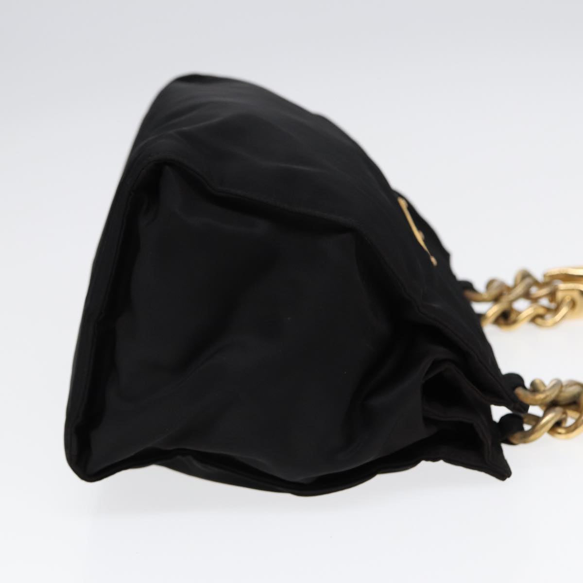 PRADA Hand Bag Nylon Black Auth