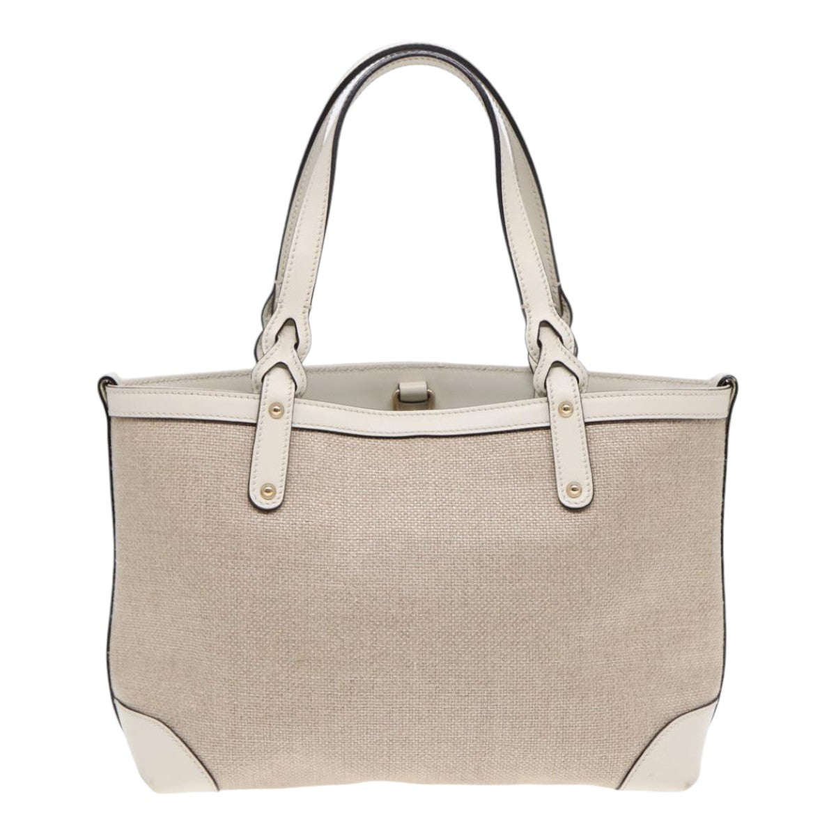 Gucci Leather Canvas Handbag