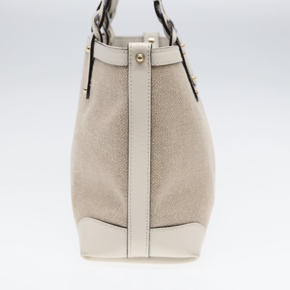 Gucci Leather Canvas Handbag