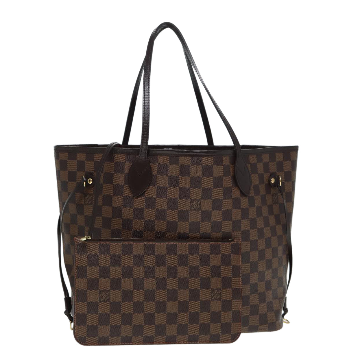 LOUIS VUITTON Damier Ebene Neverfull MM Tote Bag LV Auth