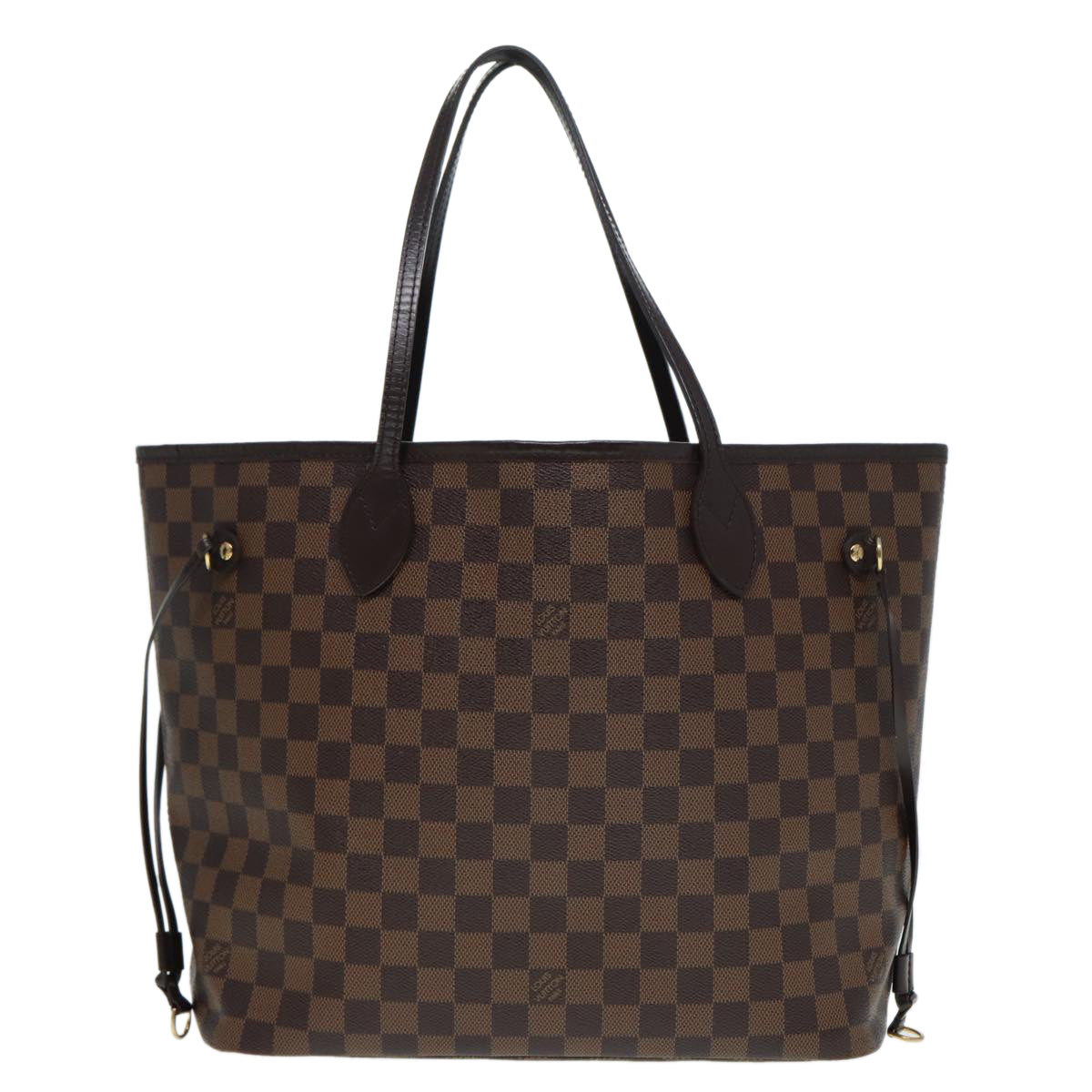 LOUIS VUITTON Damier Ebene Neverfull MM Tote Bag LV Auth