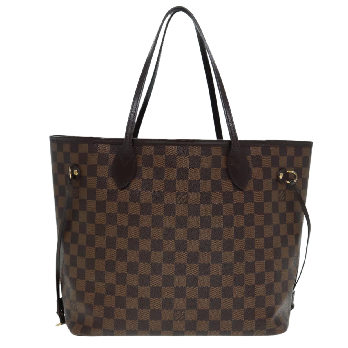 LOUIS VUITTON Damier Ebene Neverfull MM Tote Bag LV Auth