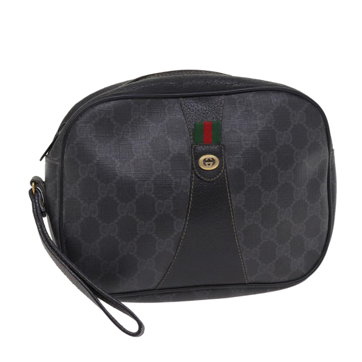 Gucci Leather Canvas Clutch