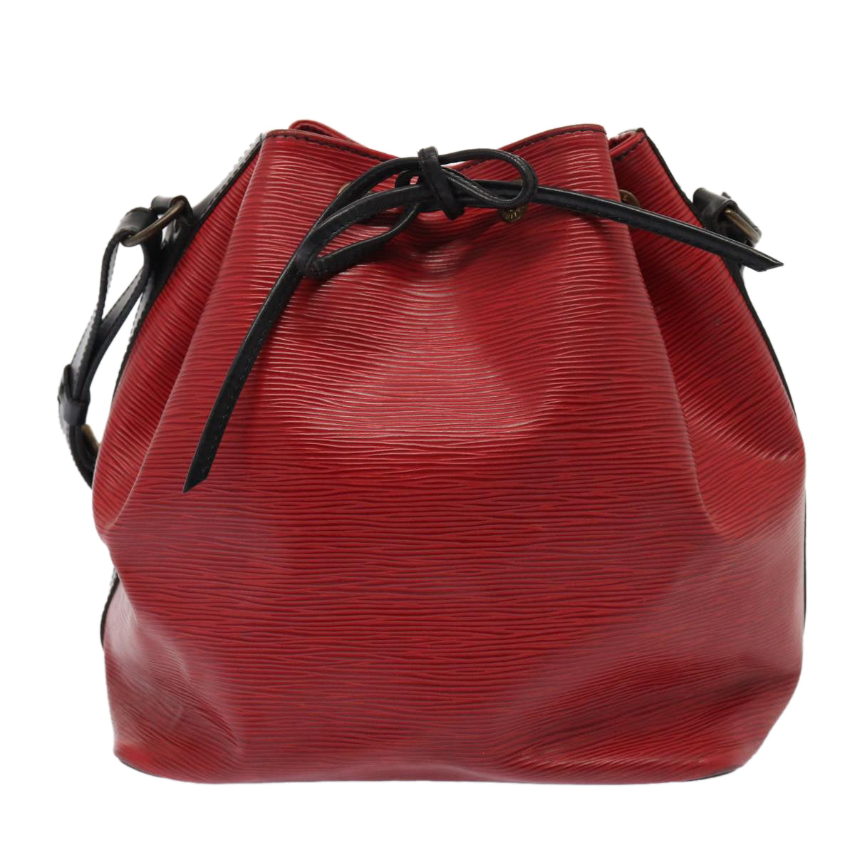 LOUIS VUITTON Epi Petit Noe Shoulder Bag By color Black Red LV Auth