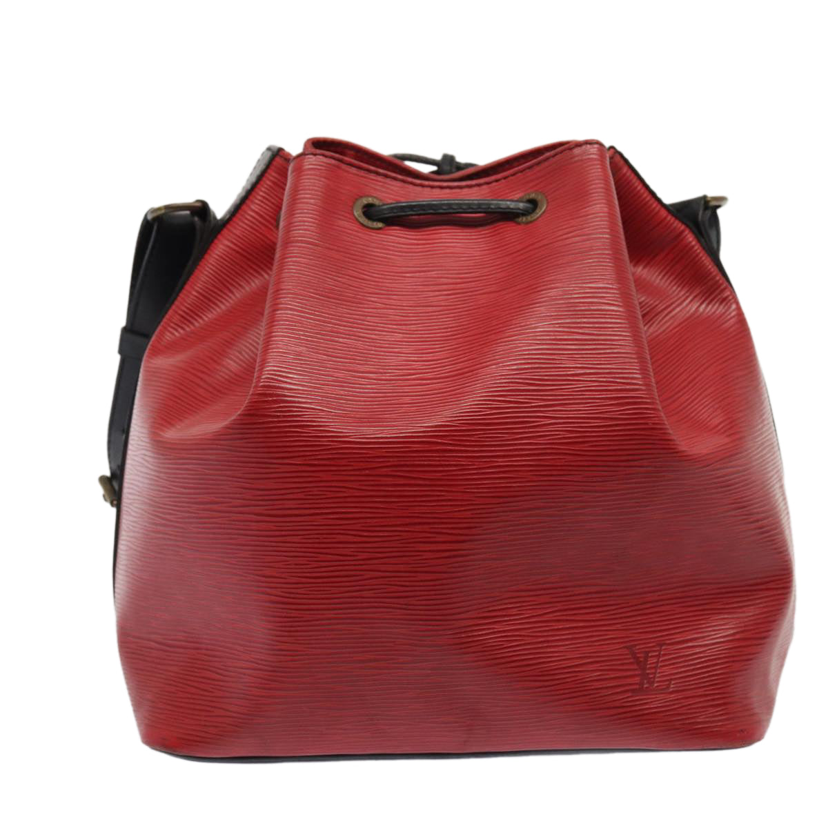 LOUIS VUITTON Epi Petit Noe Shoulder Bag By color Black Red LV Auth