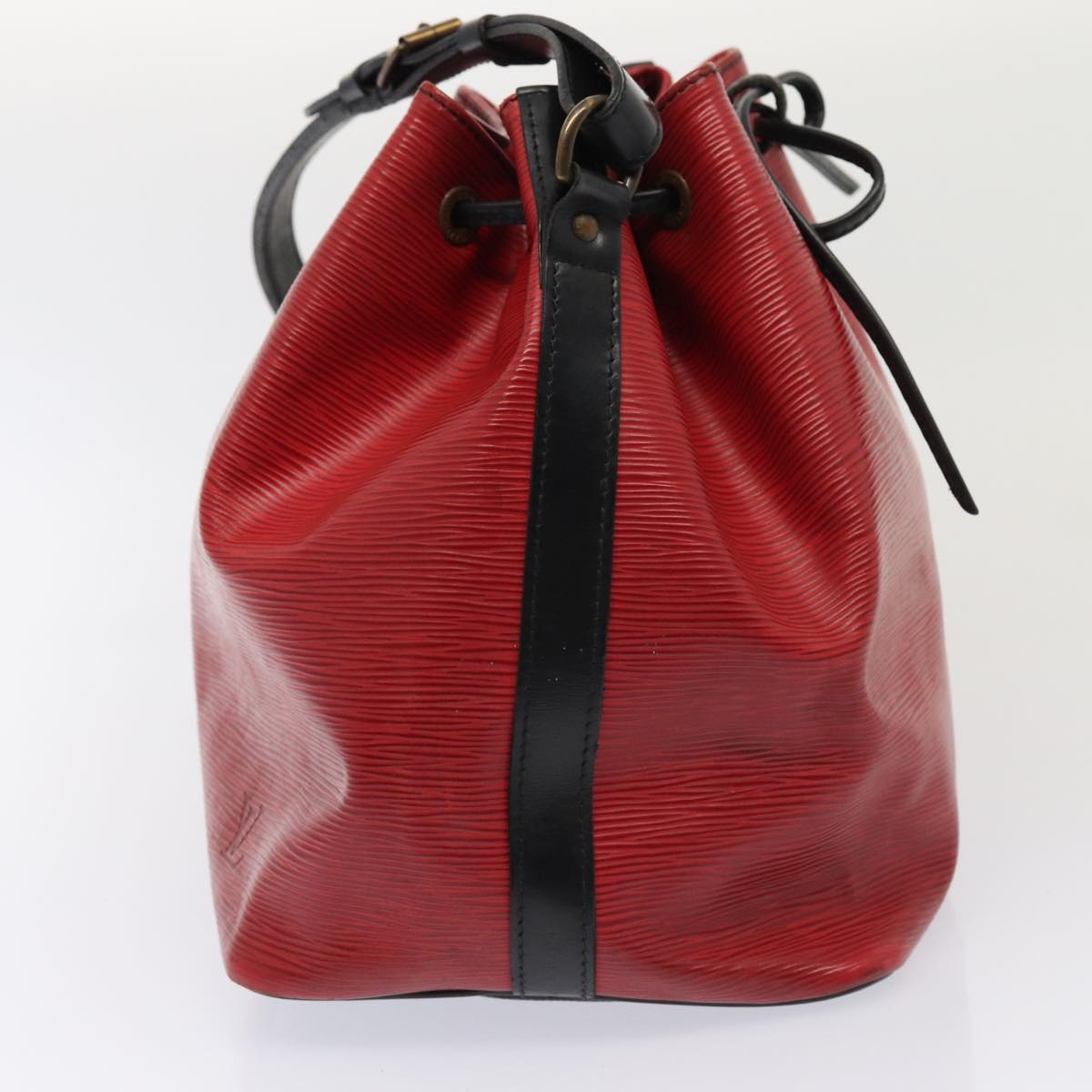 LOUIS VUITTON Epi Petit Noe Shoulder Bag By color Black Red LV Auth