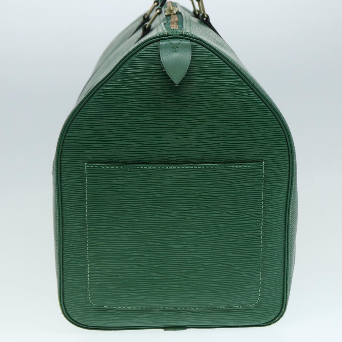 LOUIS VUITTON Epi Keepall 50 Boston Bag Green LV Auth