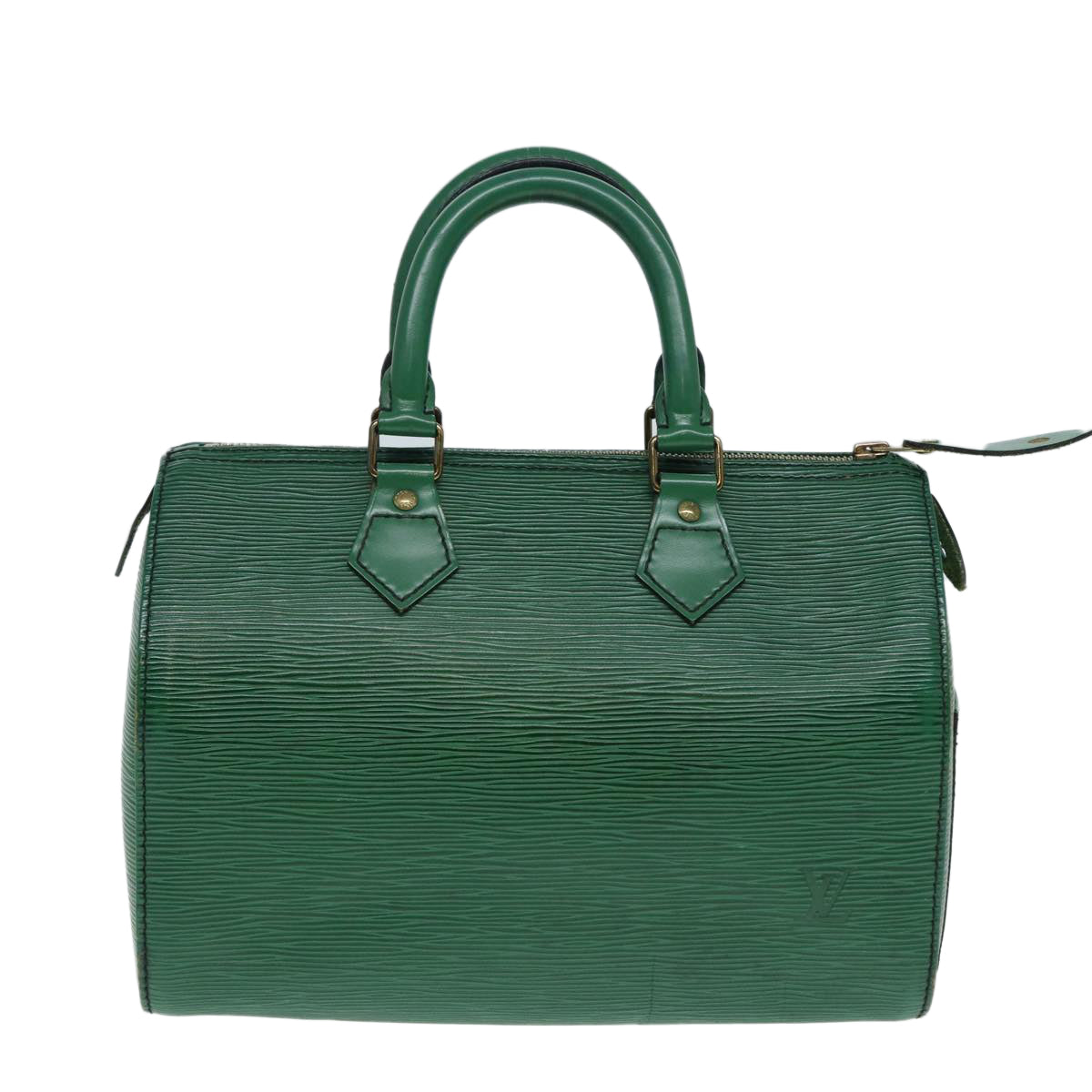 LOUIS VUITTON Epi Hand Bag Borneo Green LV Auth