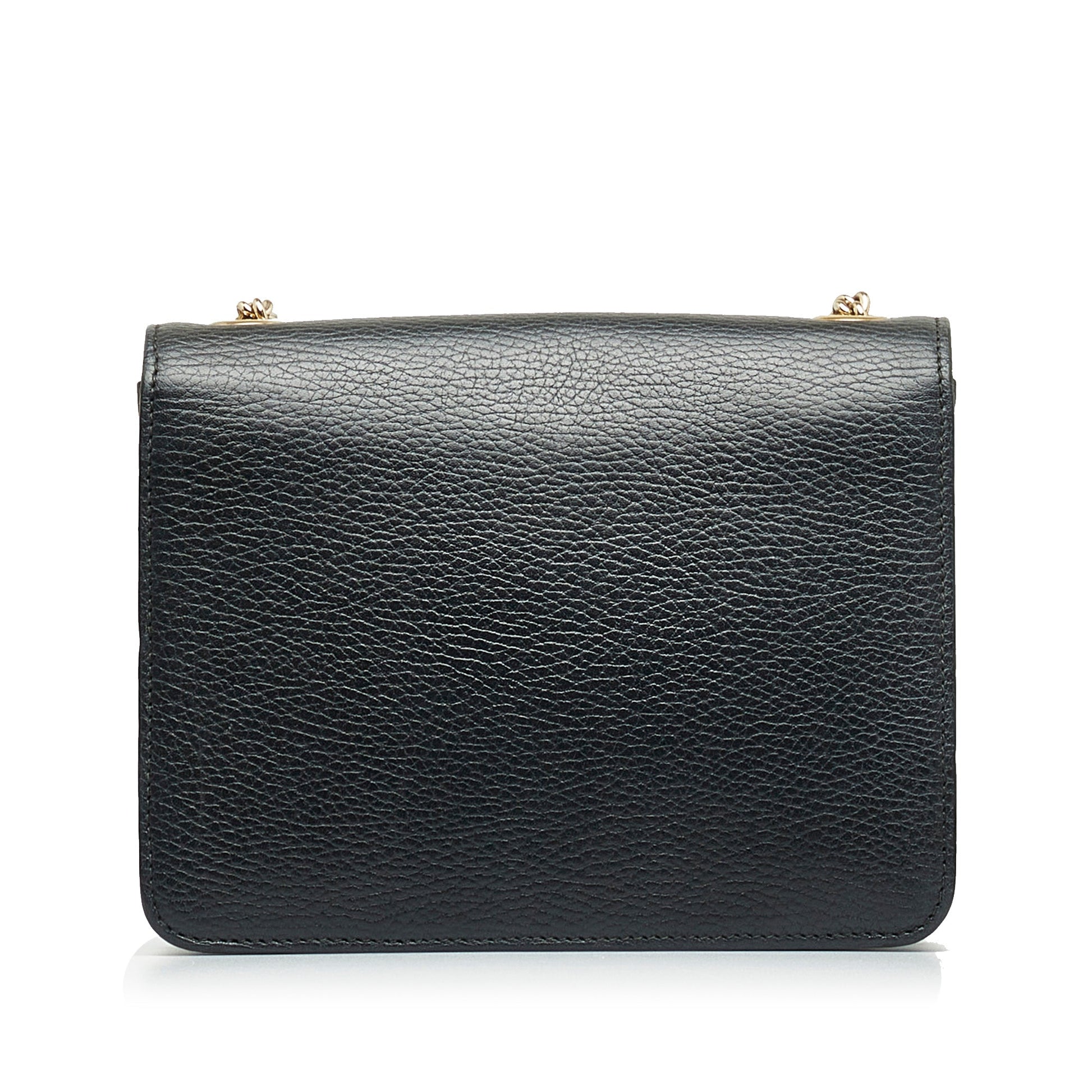 Gucci Interlocking G Black Calfskin Crossbody