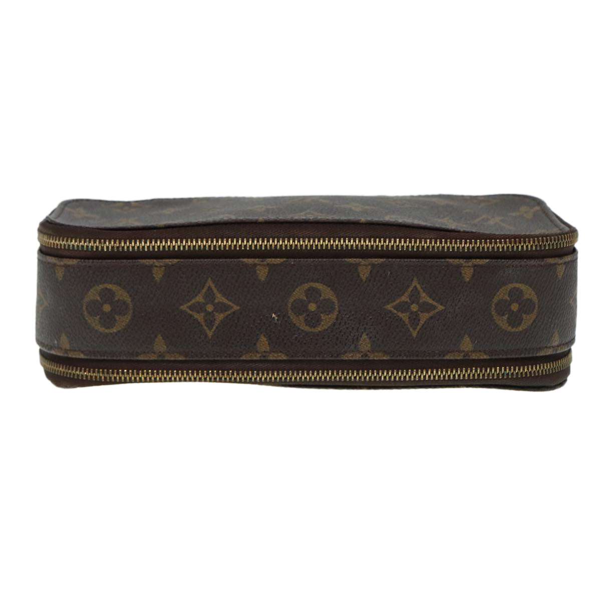 LOUIS VUITTON Monogram Trousse Brush MG Cosmetic Pouch LV Auth Clutch