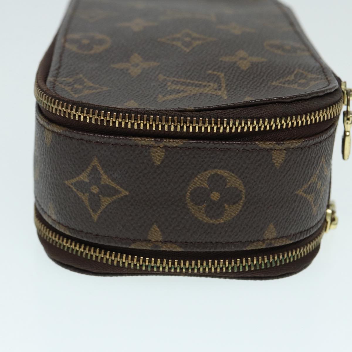 LOUIS VUITTON Monogram Trousse Brush MG Cosmetic Pouch LV Auth Clutch