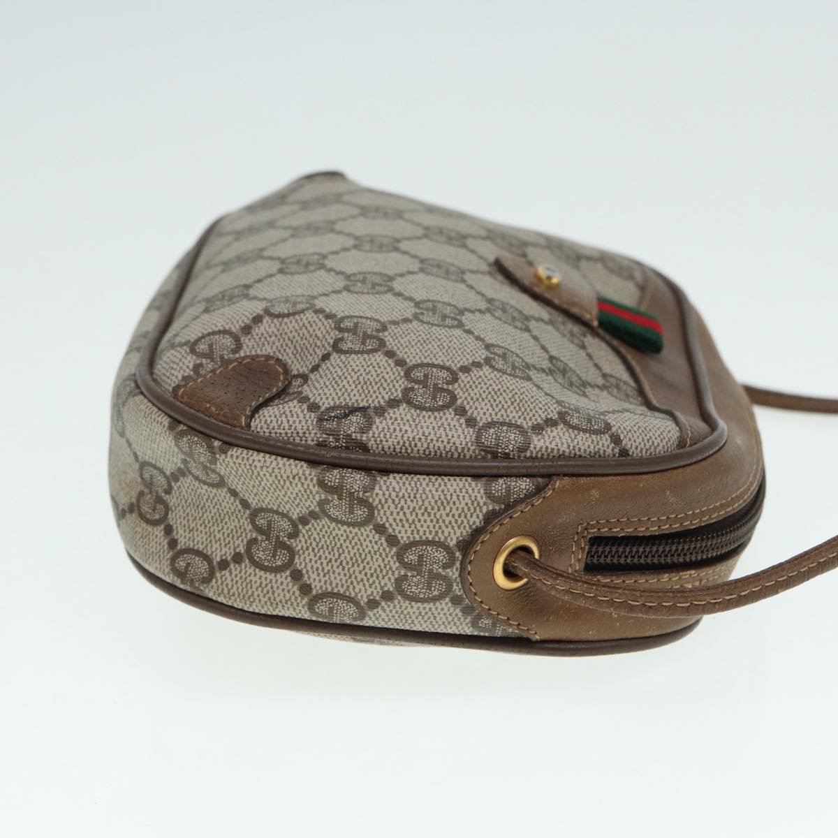 Gucci Leather Canvas Shoulder Bag